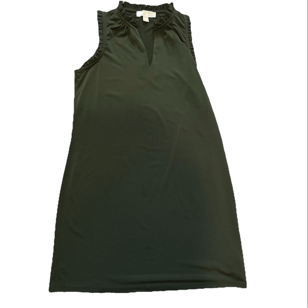Michael Kors Olive Green Lightweight Shift Dress
